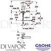 Grohe 23187000 Mixer Spare Diagram