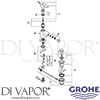 Grohe 23189000 Mixer Spare Tech Diagram