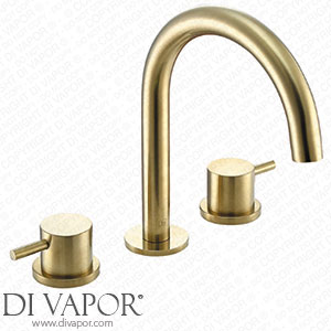 VOS 3 Hole Deck Mounted Basin Mixer - Brushed Brass 23193BBR Spare Parts