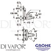 Grohe 23197000 Mixer Spare Diagram
