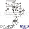 Grohe 23202000 Mixer Spare Diagram