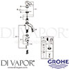Grohe 23204000 Mixer Spare Tech Diagram