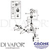 Grohe 23206001 Mixer Spare Tech Diagram