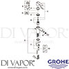 Grohe 23207000 Mixer Spare Tech Diagram