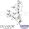 Grohe 23209000 Mixer Spare Tech Diagram