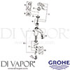 Grohe 23215000 Mixer Spare Tech Diagram