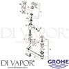 Grohe 23218000 Mixer Spare Tech Diagram