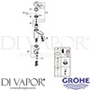 Grohe 23225000 Mixer Spare Tech Diagram