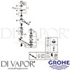 Grohe 23226000 Mixer Spare Tech Diagram