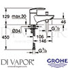 Grohe 23229000 Mixer Spare Diagram