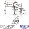 Grohe 23264000 Mixer Spare Diagram