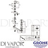 Grohe 23264000 Mixer Spare Tech Diagram