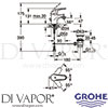 Grohe 23266000 Mixer Spare Diagram