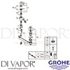 Grohe 23266000 Mixer Spare Tech Diagram