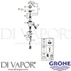 Grohe 23267000 Mixer Spare Tech Diagram