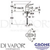 Grohe 23289000 Mixer Spare Diagram