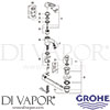 Grohe 23290000 Mixer Spare Tech Diagram