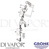 Grohe 23291000 Mixer Spare Tech Diagram