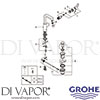 Grohe 23296000 Mixer Spare Diagram