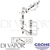 Grohe 23296001 Mixer Spare Tech Diagram