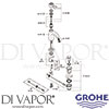Grohe 23303IG0 Mixer Spare Diagram