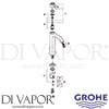 Grohe 2331400A Mixer Spare Diagram