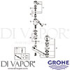 Grohe 23315IG0 Mixer Spare Tech Diagram