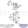 Grohe 23316IG0 Mixer Spare Diagram