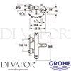 Grohe 23317IG0 Mixer Spare Diagram