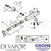 Grohe 23317IG0 Mixer Spare Tech Diagram