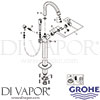 Grohe 23318000 Mixer Spare Tech Diagram