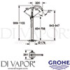 Grohe 23318A00 Mixer Spare Diagram