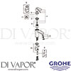 Grohe 23327KW0 Mixer Spare Diagram