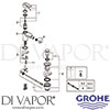 Grohe 23331000 Mixer Spare Tech Diagram