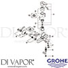 Grohe 23334000 Mixer Spare Tech Diagram