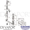 Grohe 23335000 Mixer Spare Tech Diagram