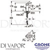 Grohe 23336000 Mixer Spare diagram
