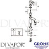 Grohe 23337000 Mixer Spare Tech Diagram