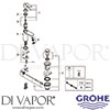 Grohe 23342000 Mixer Spare Tech Diagram