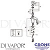 Grohe 23343000 Mixer Spare Tech Diagram
