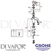 Grohe 23350000 Mixer Spare Tech Diagram