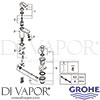 Grohe 23356000 Mixer Spare Tech Diagram