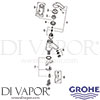 Grohe 2337010E Mixer Spare Diagram
