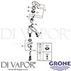 Grohe 23372002 Mixer Spare Diagram