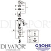 Grohe 2337800E Mixer Spare Daigram