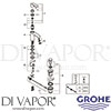 Grohe 2338720E Mixer Spare Diagram
