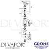 Grohe 2339200E Mixer Spare Diagram