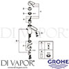Grohe 2339700E Mixer Spare Diagram