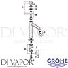 Grohe 23403000 Mixer Spare Tech Diagram