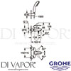 Grohe 23413000 Mixer Spare Diagram